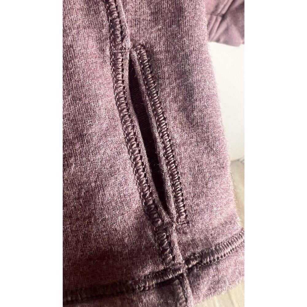 Lululemon Coast Easy Wrap Women’s Size 6 Heather Misty Merlot Cowl Neck Modal - Picture 9 of 12